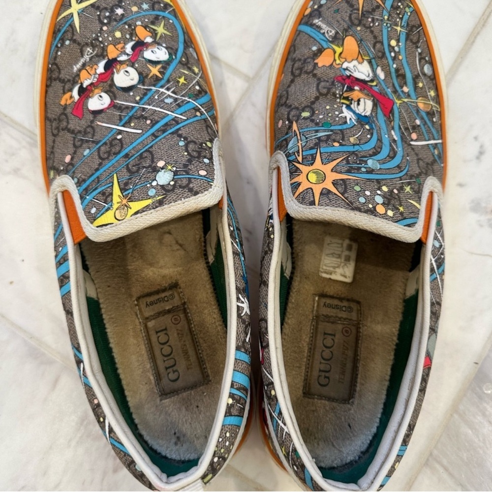 GUCCI X Disney| Tennis 1977 slip on Donald Duck - Picture 6 of 10